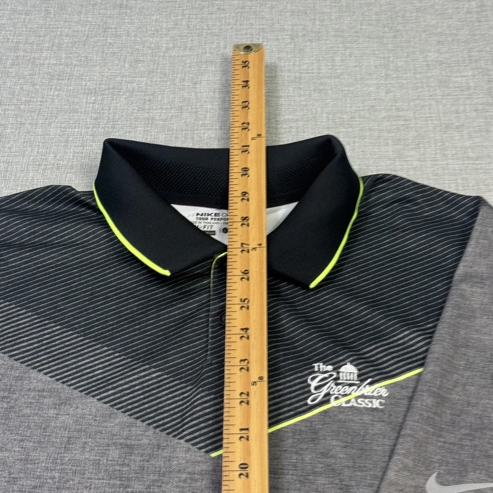 Nike Golf Tour Performance Polo Shirt Mens Large Gray Dri-FIT Greenbrier Classic